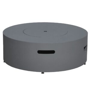 Round Fire Table - Black